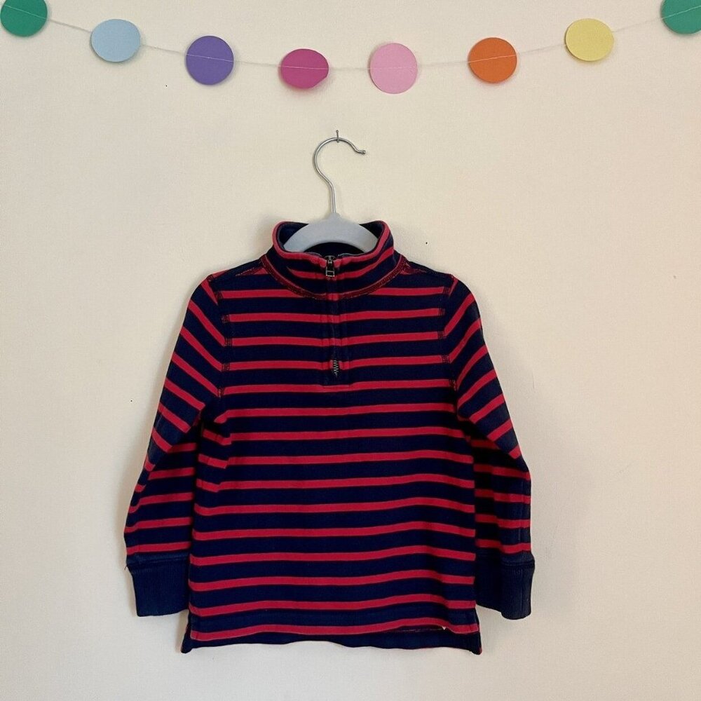 Crewcuts Stripped 1/4 zip